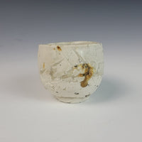 Wood Fired Textured Cup with Ash Glaze #03