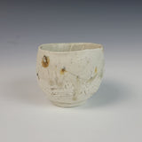 Wood Fired Textured Cup with Ash Glaze #03