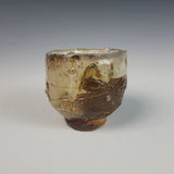 Wood Fired Textured Cup with Ash Glaze #06