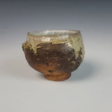 Wood Fired Textured Cup with Ash Glaze #01