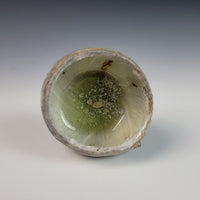 Wood Fired Textured Cup with Ash Glaze #01