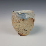 Wood Fired Textured Cup with Ash Glaze #14