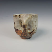 Wood Fired Textured Mug with Ash Glaze #02