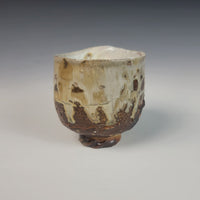 Wood Fired Textured Mug with Ash Glaze #02