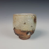 Wood Fired Textured Cup with Ash Glaze #02