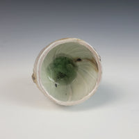 Wood Fired Textured Cup with Ash Glaze #02