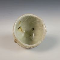 Wood Fired Textured Cup with Ash Glaze #04