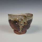 Wood Fired Textured Cup with Ash Glaze #07
