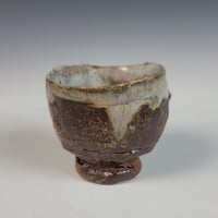 Wood Fired Textured Cup with Ash Glaze #07