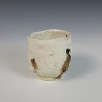 Wood Fired Textured Cup with Ash Glaze #18