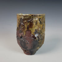 Wood Fired Textured Cup with Ash Glaze #20