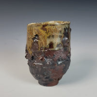 Wood Fired Textured Cup with Ash Glaze #20