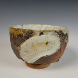 Wood Fired Textured Bowl with Ash Glaze #03