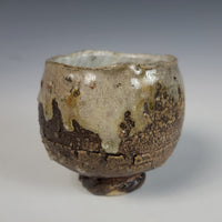 Wood Fired Textured Cup with Ash Glaze #21