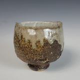 Wood Fired Textured Cup with Ash Glaze #21