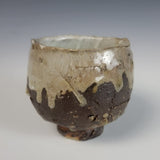 Wood Fired Textured Cup with Ash Glaze #21