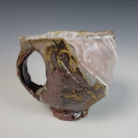 Wood Fired Textured Mug with Ash Glaze #10