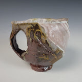 Wood Fired Textured Mug with Ash Glaze #10